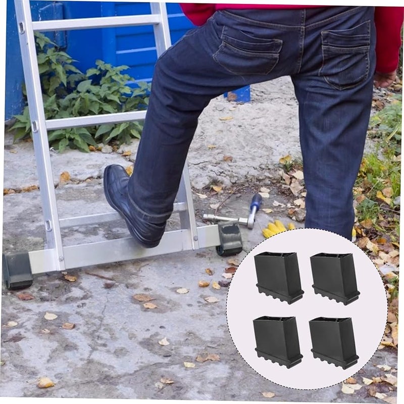 4Pcs Black Ladder Feet Protectors Non Skid Pads For Household And Industrial Use - Image 5