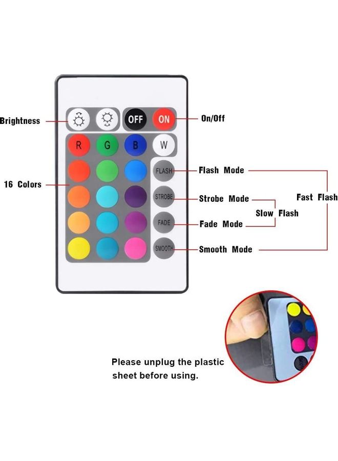 NIBEMINENT 3D Illusion Dinosaur Lamp with Remote Blue - Image 4