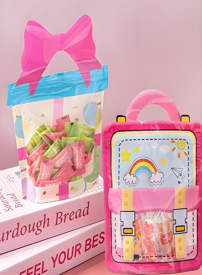 NEGEMEL 25 Pack Premium Ziplock Cookie Bags with Twist Ties Clear Cellophane Treat Bags for Cookies, Candies, and Snacks - Perfect for Baking, Parties, and Gift Packaging (Gift) - Image 4