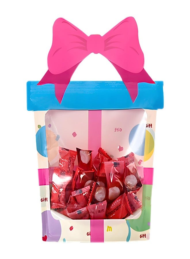 NEGEMEL 25 Pack Premium Ziplock Cookie Bags with Twist Ties Clear Cellophane Treat Bags for Cookies, Candies, and Snacks - Perfect for Baking, Parties, and Gift Packaging (Gift) - Image 1