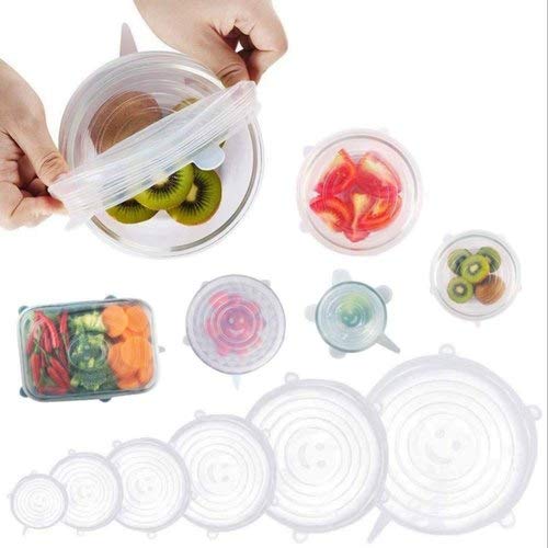 SEASPIRIT Silicone Lid Set- Silicon lids for containers and Cover Silicon Stretchable lids Multicolour - Image 1