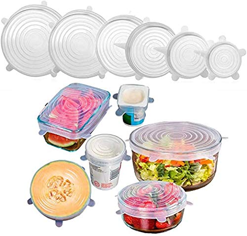 SEASPIRIT Silicone Lid Set- Silicon lids for containers and Cover Silicon Stretchable lids Multicolour - Image 3
