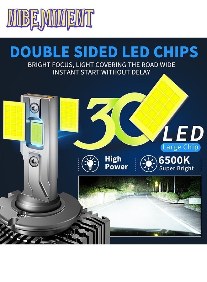 نيبمينينت مصابيح LED لمصابيح السيارة من سلسلة D، D1S D2S D3S D4S D5S D8S، مصابيح LED بيضاء فائقة السطوع 6500K بديلة لمصابيح الزينون، قابلة للتوصيل والتشغيل، تصميم 1:1، عبوة من قطعتين - Image 3
