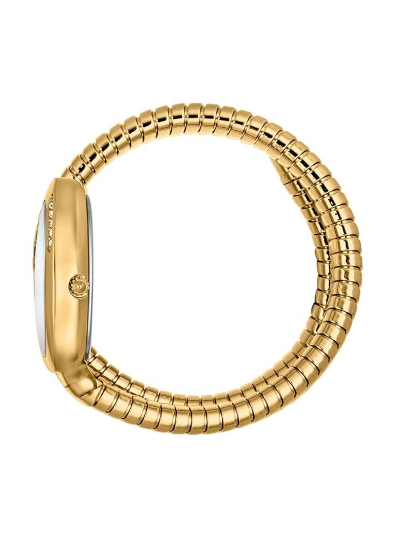 Just Cavalli ساعة نسائية أنالوج كوارتز ذهبية من الفولاذ المقاوم للصدأ JC1L229M0025 - Image 2