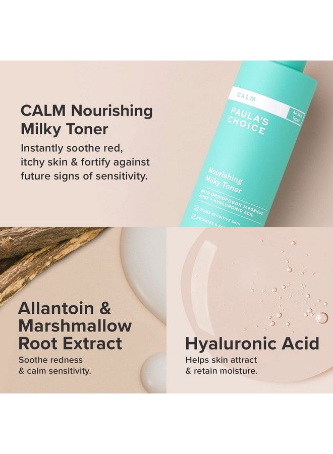 PAULA'S CHOICE Paula’S Choice Calm Nourishing Milky Toner For Sensitive Skin Calms + Soothes Redness Suitable For Rosaceaprone & Eczemaprone Skin Fragrancefree & Parabenfree 4 Fl Oz. - Image 3