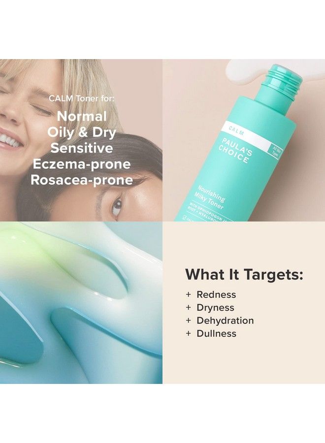 PAULA'S CHOICE Paula’S Choice Calm Nourishing Milky Toner For Sensitive Skin Calms + Soothes Redness Suitable For Rosaceaprone & Eczemaprone Skin Fragrancefree & Parabenfree 4 Fl Oz. - Image 4