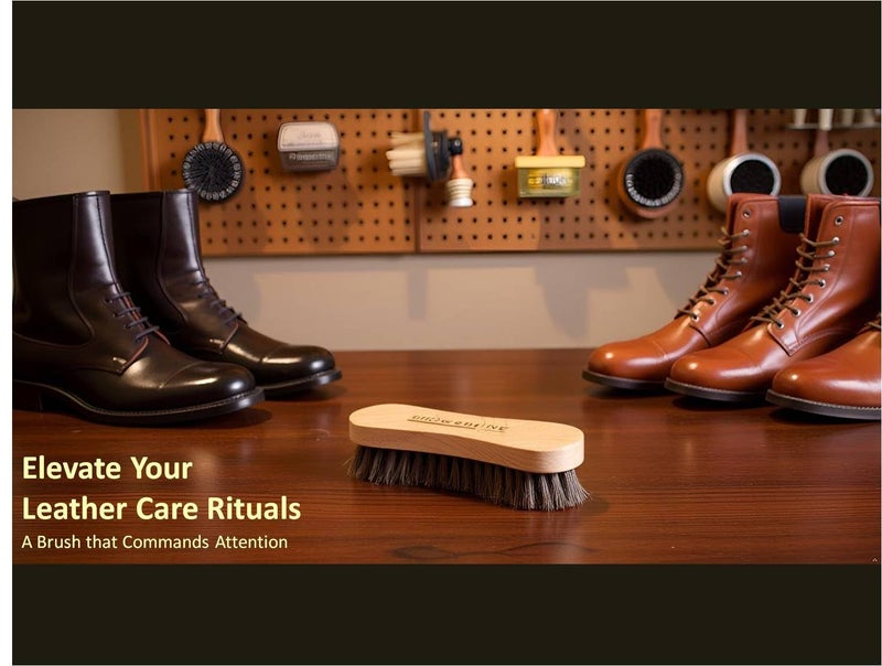 SHOESHINE Shoe Brush & Cream for Leather Boot Polish and Cleaning (2in1) - Image 5