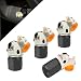 I3DIDEA Glow in The Dark Tire Valve Caps4 Pieces Cute Animal Auto Exterior Accessories for MenWomen Fun Tire Accessories Universal Fit for Most Car Motorcycles Trucks Bicycles Cow - Image 2