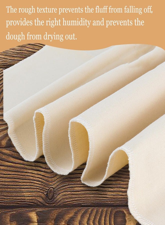 Qicfrk 4pcs Tea Towels for Baking Sourdough, 28 x 28 Cloths Unbleached Bread Basket Flour Sack Bread Towel Large Flour Sack Towels for Dough Raising Baguettes Making Accessories Bakers Gift - Image 5