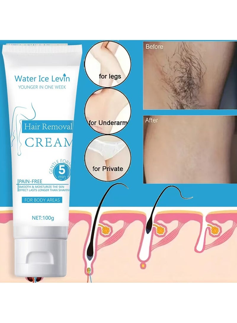 ATRJSZ Non-irritating Hair Removal Cream, Quick Hair Removal Cream, Body Liquid, Leg, Arm, Private Part Hair Removal, For Men - Image 2