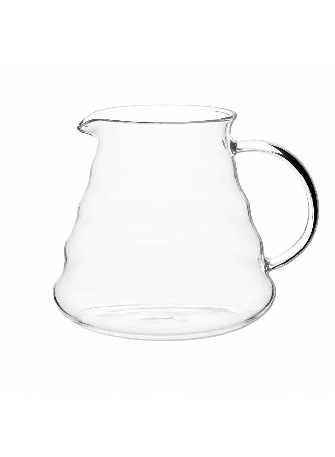 CME v60 Heat-Resistant Glass Coffee Server 600 ml with Handle and Pouring Spout – Clear - Image 1