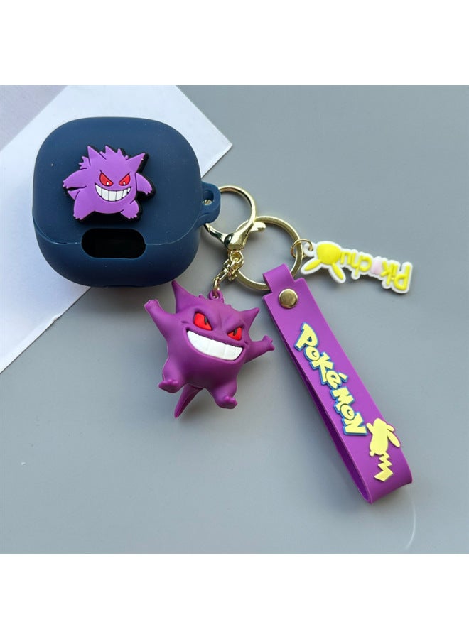 Suitable For Sound Wide Anker Soundcore Liberty4NC Wireless Bluetooth Headset Protective Case Cartoon Soft Case-Color:11+ Pendants-Model:Soundcore Liberty 4 Pro  - Image 1