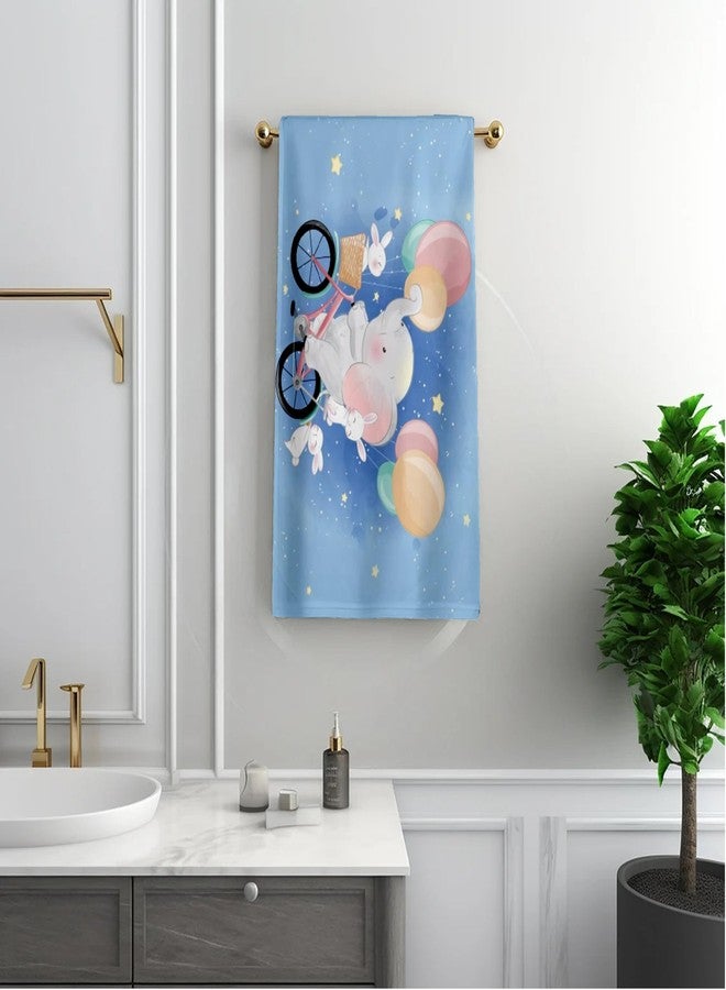 NEW COMERS® 100% Cotton Muslin 4 Layered Baby Bath Towel for New Born, Quick Absorbent, Wash Cloth Premium Soft Towels for Kids-Toddlers-Infants-Babies- 65X110 cm- TWL_05