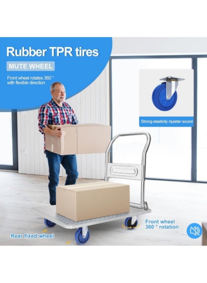 جيجيرو عربة دفع عربة دوللي شاحنة يدوية بمنصة - Image 4