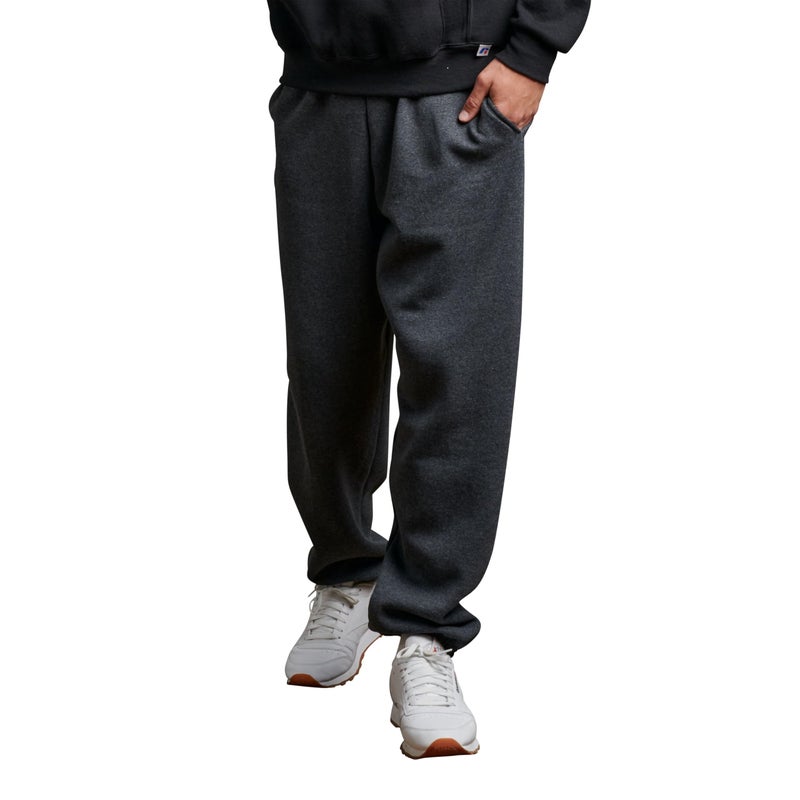 Russell Athletic Mens DriPower Fleece ClosedBottom Joggers Athletic Sweatpants Black Heather Small US
