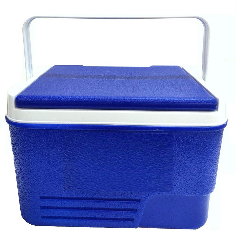 Dhruheer Strong Heavy Food Grade Plastic 14 Litter Insulated Ice Storage Box Chiller Ice Pack With Carry Handle For Easy Carry Access For Picnic Sport Adventure Travel Home - Image 1