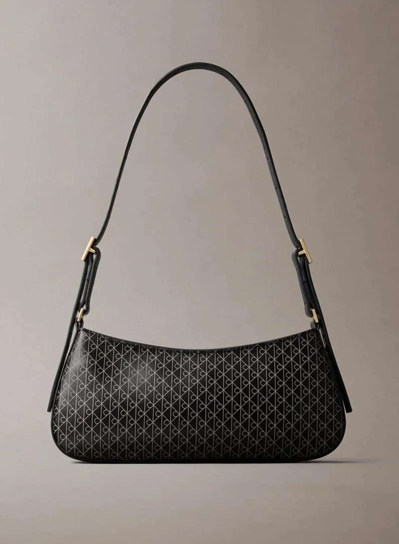 Coated Emblem Small Shoulder Bag