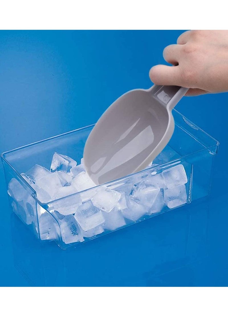 Ice Scoop Set of 3 Kitchen Dry Food, Multi-Purpose Plastic Scoops Bar Scooper for Canisters, Flour, Powders, Foods, Candy, Pop Corn, Coffee Beans, and Pet - Image 4