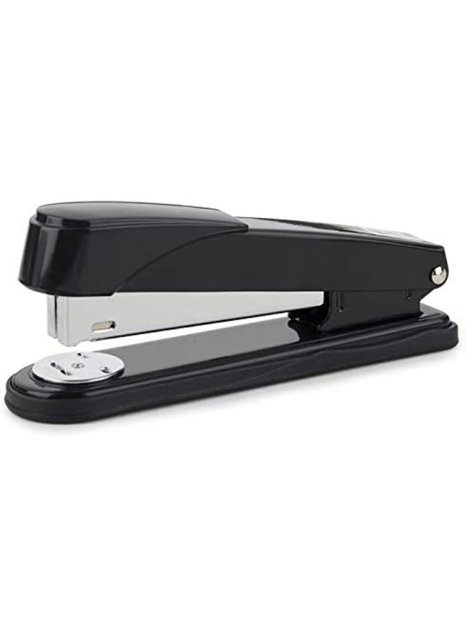UREVO Heavy-Duty Metal Stapler, Black, 50 Sheets Capacity, Stainless Steel, Adjustable Staple Selector, Anti-Slip Base, for Office & Home Use - Image 1