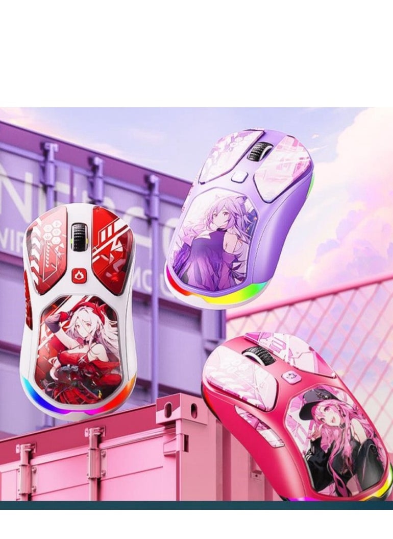 Generic The Third Mock Examination Wireless Mouse Bluetooth Anime Theme E-Sports Mouse  - Image 4