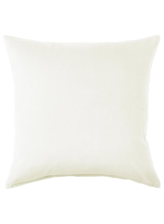 زبون غطاء وسادة، أبيض عاجي، 50×50 سم - Image 1