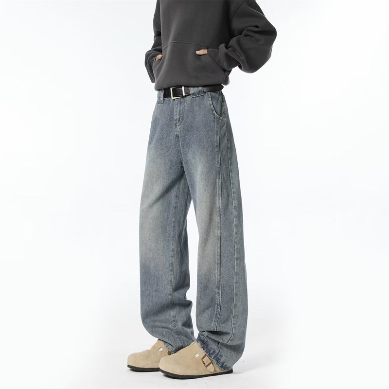 Unisex Classic Denim Jeans Loose Fit Daily Outdoor Wear - Image 2