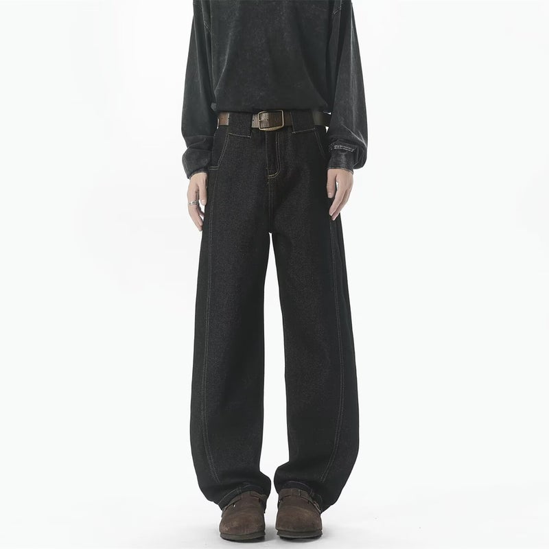 Unisex Classic Denim Jeans Loose Fit Daily Outdoor Wear - Image 5