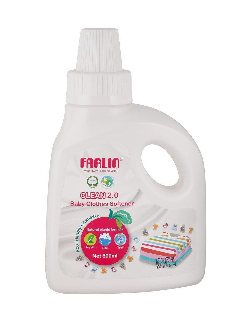 FARLIN Clean 2.0 Gentle Daily Baby Cloth Softener, Concentrated Liquid, Soft and Breathable  - Image 1