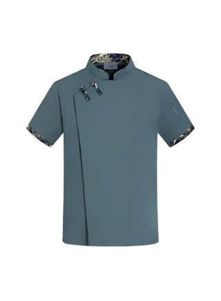 Chinese Style Chef Overalls Short Sleeve Hotel Cafeteria Restaurant Dining Kitchen Breathable Chef Uniform Summer - pzsku/Z7118F18AD7936F6F8601Z/45/1747100959/23f17340-bc7b-4852-aa4e-7e4ef9313361