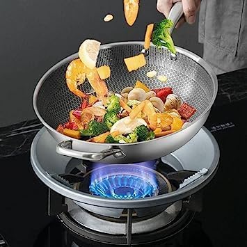 SHOPELLA Gas Saver Burner Stand Home Gas Stove Fire Jali Windproof Energy Saving Stand Pack of 2 Silver - Image 2