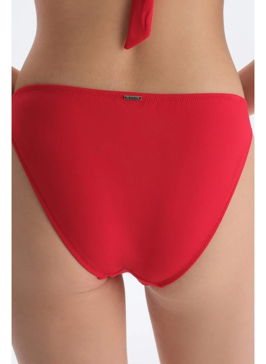 داجي Red Low Waist Bottom