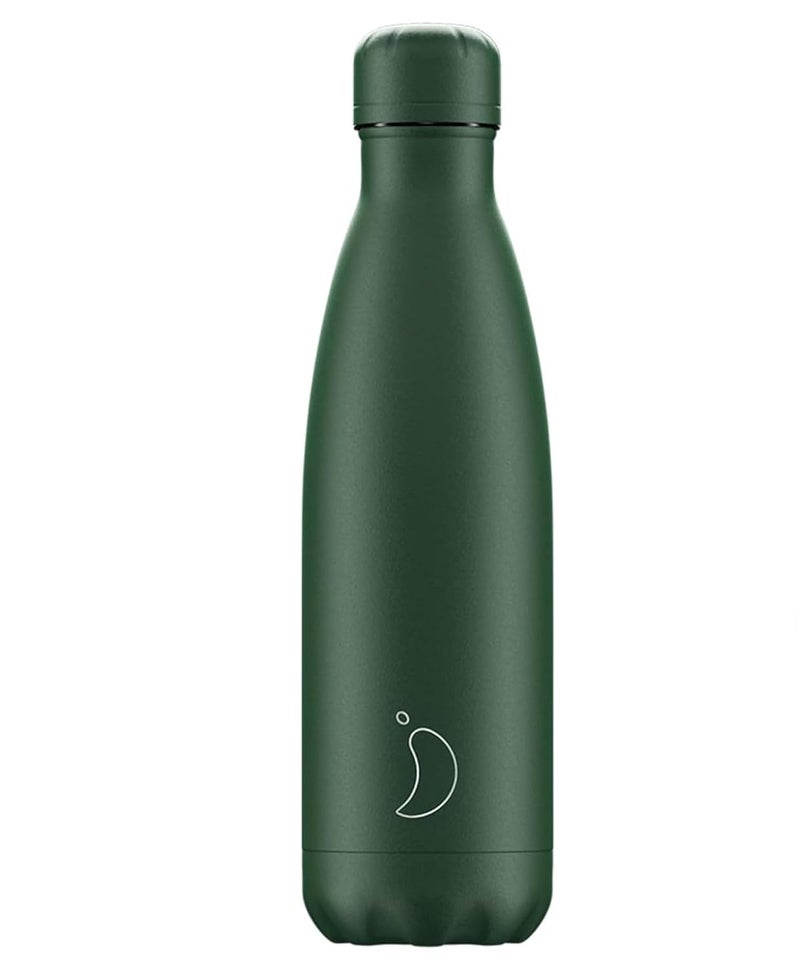 Chilly's | Water Bottle | Matte | 500ml | All Green - Image 1