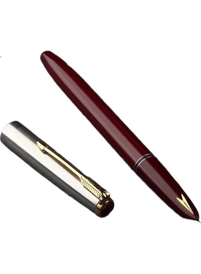 Hero [Back-To Gift] Fountain Pen 616S, Metal Barrel, Hidden Nib, Ink Pen, Classic Old-Style Upgraded Version, Midnight Red, Ef Hidden Nib - Image 3