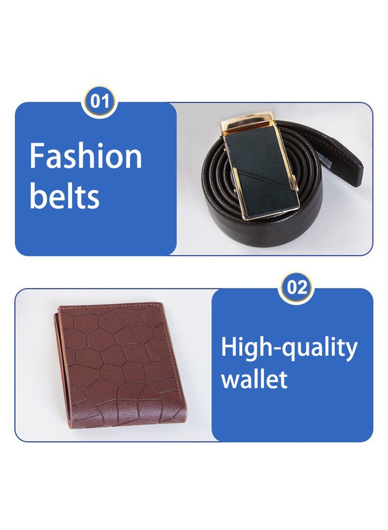 KINGMAZI Men's Gift Basket - Birthday Gift Box Set includes sunglasses, cuffs, belt, wallet - Image 4