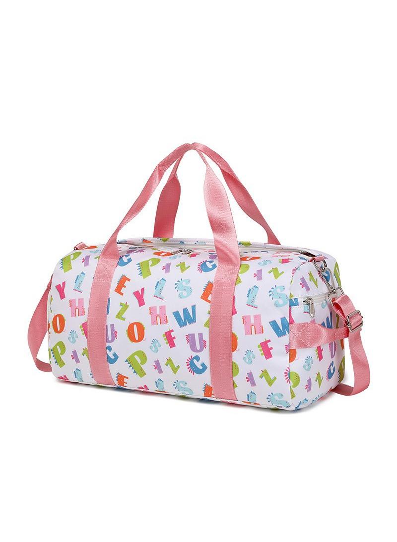 General Large Capacity Waterproof Graffiti Print Swimming Fitness Sports Bag Travel Bag  - Image 1