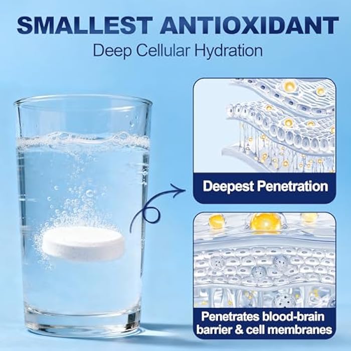 Crobirware Molecular Hydrogen Tablets (12 PPM) - 90 Count High Potency H2 Supplement with Magnesium - Fast Dissolving Hydrogen Water Generator for Energy, Focus & Anti-Aging, On-The-Go Packaging - Image 3
