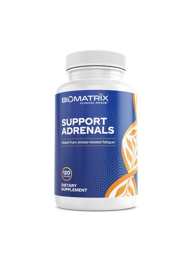 BioMatrix Adrenal Fatigue Supplement Cortisol Support 5Mthf B Vitamins Vitamin C Adaptogens Bioflavonoids Energy Bhrt 120 Vegetarian Caps - Image 1
