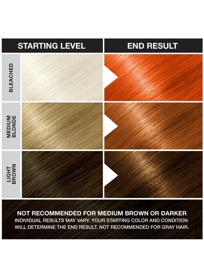 Flame Semi Permanent Conditioning Hair Color, Non-Damaging Hair Dye, Vegan, PPD and Paraben Free, Transforms to Vibrant Hair Color, Easy To Use and Apply Hair Tint, lasts up to 35 washes, 3.5oz