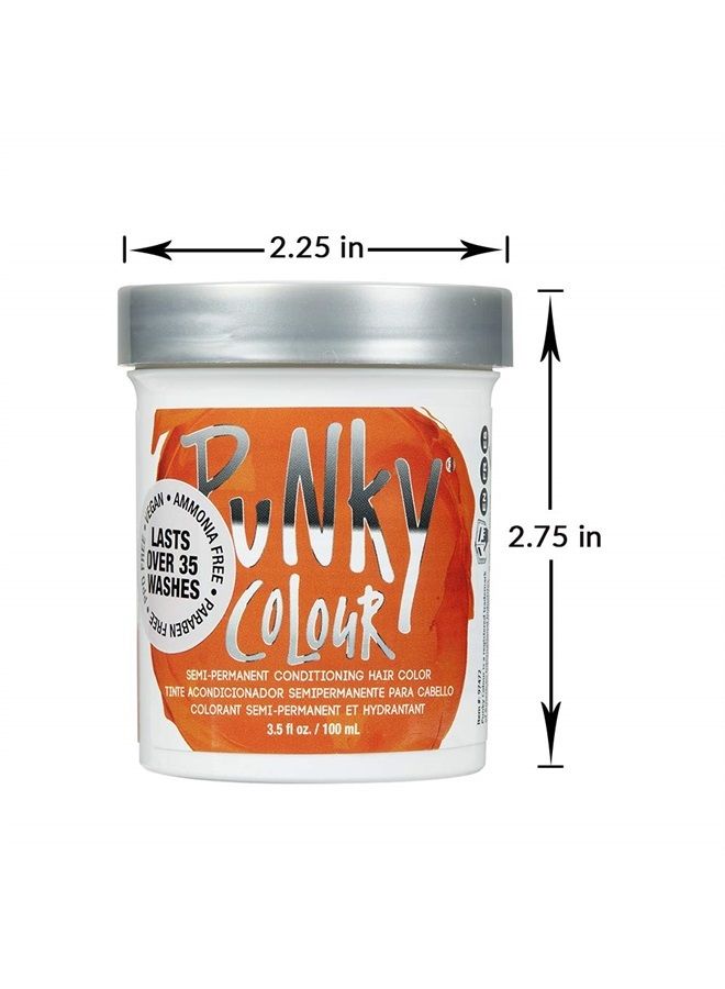 Flame Semi Permanent Conditioning Hair Color, Non-Damaging Hair Dye, Vegan, PPD and Paraben Free, Transforms to Vibrant Hair Color, Easy To Use and Apply Hair Tint, lasts up to 35 washes, 3.5oz
