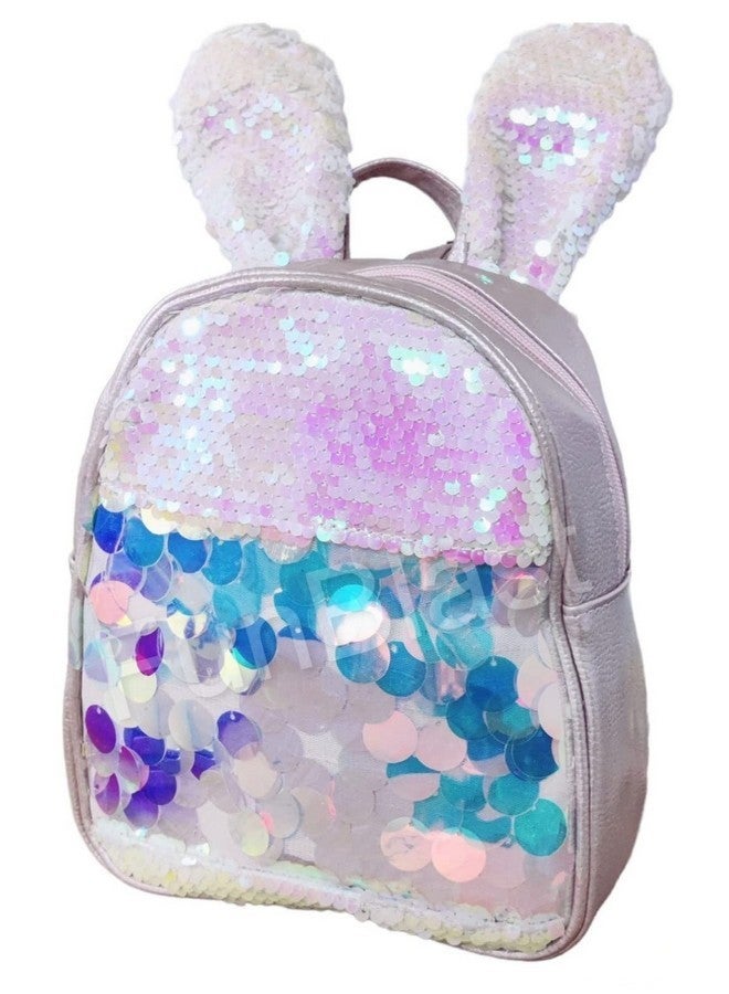 FunBlast Bunny Sequin Bags for Kids - Sequin Bag for Girls - Small Backpack for Picnic Outdoor Travel Bags for Girls, Korean Bag for Girls, Fancy Bags for Girls Stylish (Rose Pink-B) - Image 2
