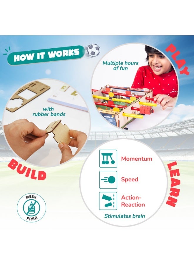 Smartivity Foosball DIY STEM Educational Toy Kit for Kids Age 6+ | Wooden Learning Toy | Build & Play | Gift for Boys & Girls - Image 3