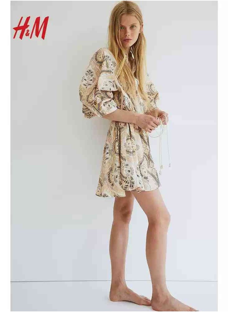 H and M - HM Women's New Loose Lightweight Comfortable And Fashionable Dress - Image 1