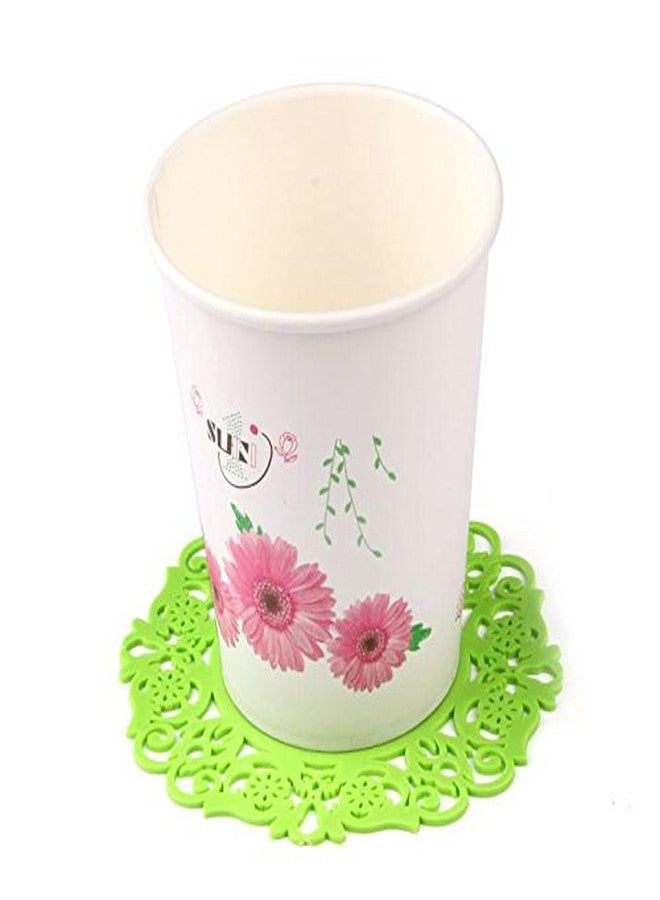 Futaba Lace Flower Silicone Coaster Coffee Cup Placement Mat - Pack of 3 - Image 2