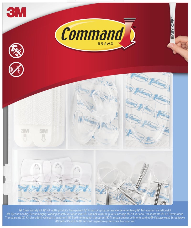كوماند Command Hang and Decorate Kit, Assorted Adhesive Strips and Hooks - Image 1