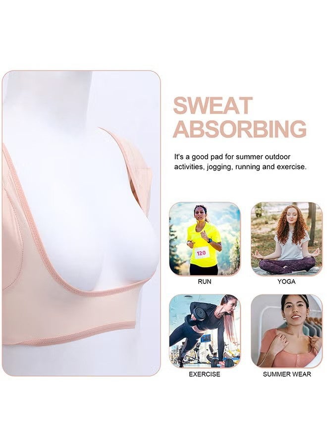 HY Breathable Mesh Underarm Sweat Vest Armpit Sweat Pads for Under Armpits Underarm Sweatproof Pads Washable Sweatpads Sweat Shield Undershirts for Women Girls Ladies - Image 2