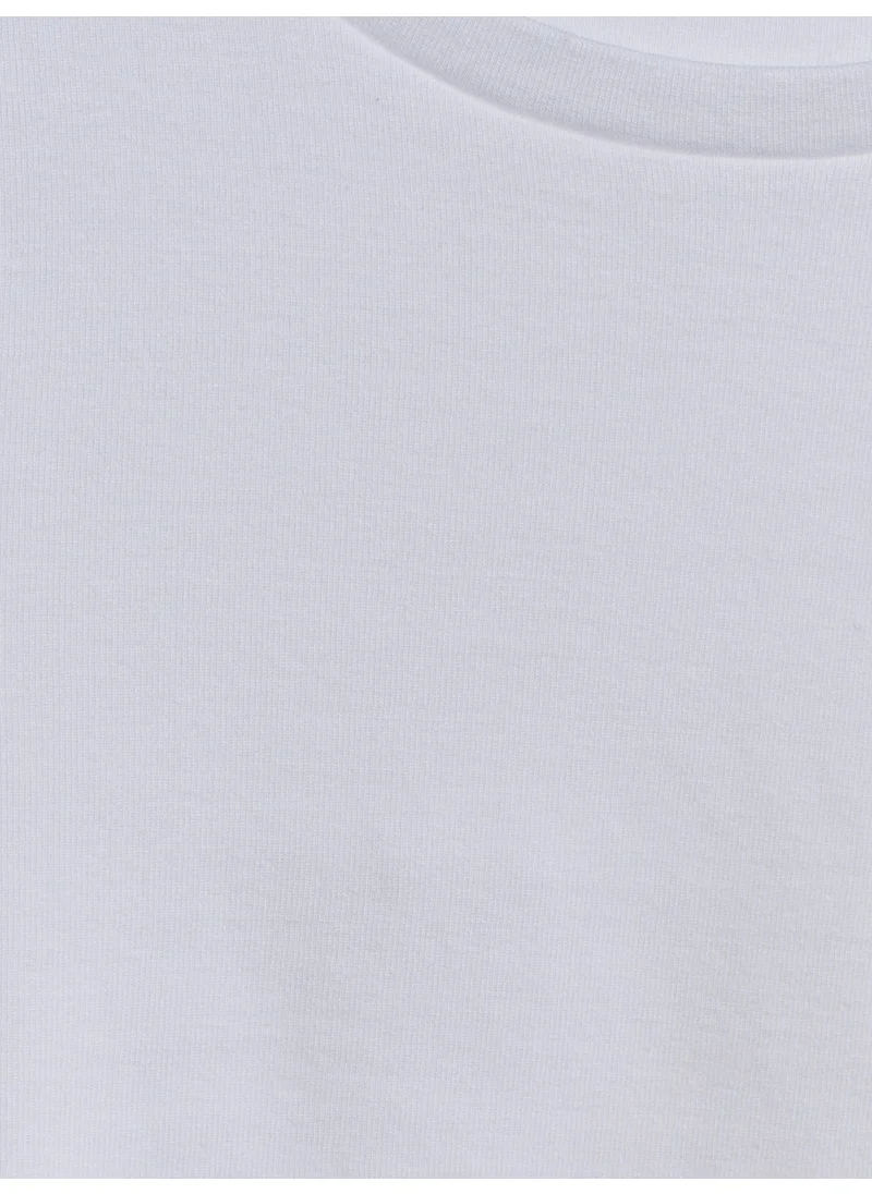 ديلفين 31236 Long Sleeve Crop Top-White