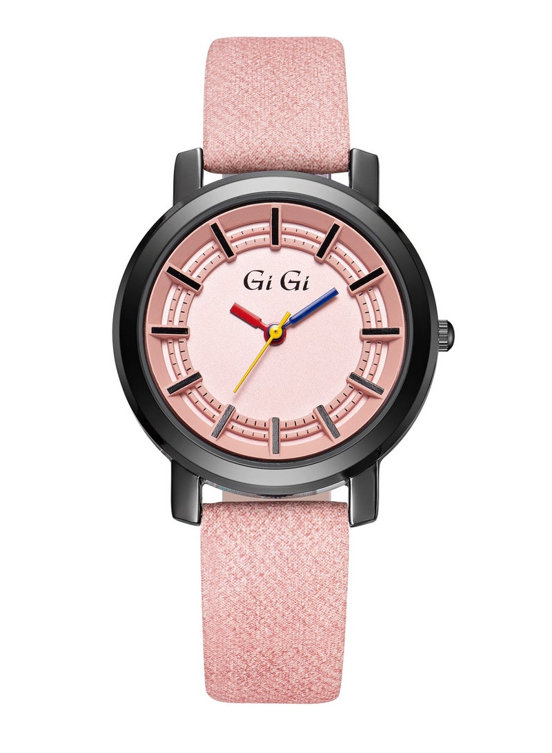 جيجي ساعة يد نسائية من جيجي انالوج بسوار جلدي - Image 1