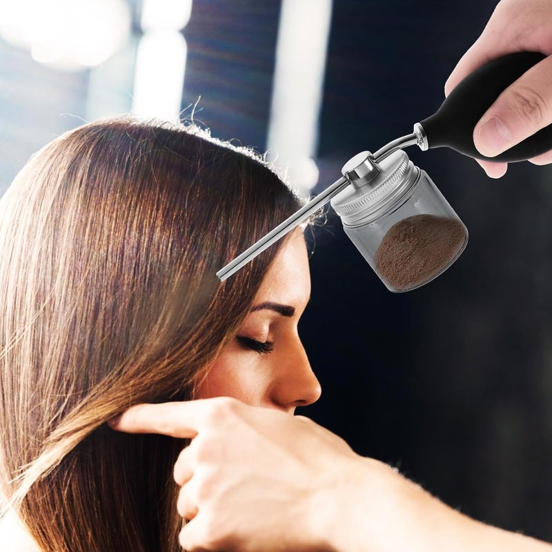 LABRIMP 2pcs 180ml Hair Fiber Powder Spray Bottles Set Fine Mist Applicator for Dry Shampoo and Salon Styling - Image 4