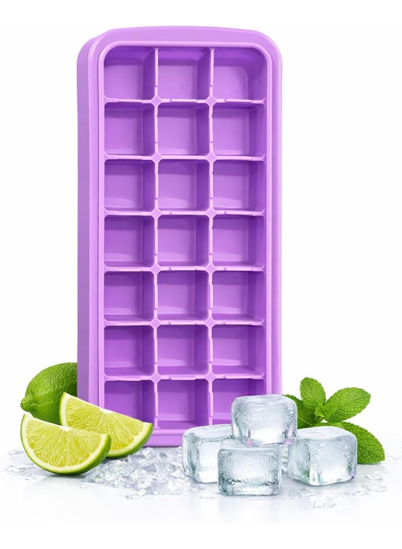 Flexible silicone ice mold with 24 compartments, food grade, easy to use and clean, and suitable for drinks, juices, and desserts - Image 4