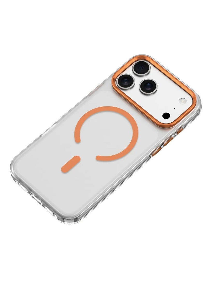 GREEN LION iPhone 17 Pro Matte MagSafe Case / Maximum Protection / Camera Protection / Anti Fingerprint / Drop Protection - Orange Titanium - Image 1